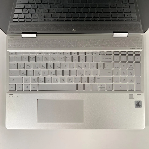 Ноутбук-трансформер HP Envy x360 / 15.6" (1920x1080) IPS Touch / Intel Core i5-10210U (4 (8) ядра по 1.6 - 4.2 GHz) / 16 GB DDR4 / 256 GB SSD / Intel UHD Graphics / TouchID / WebCam б/у + Подарок Беспроводная мышь / USB - изображение 3