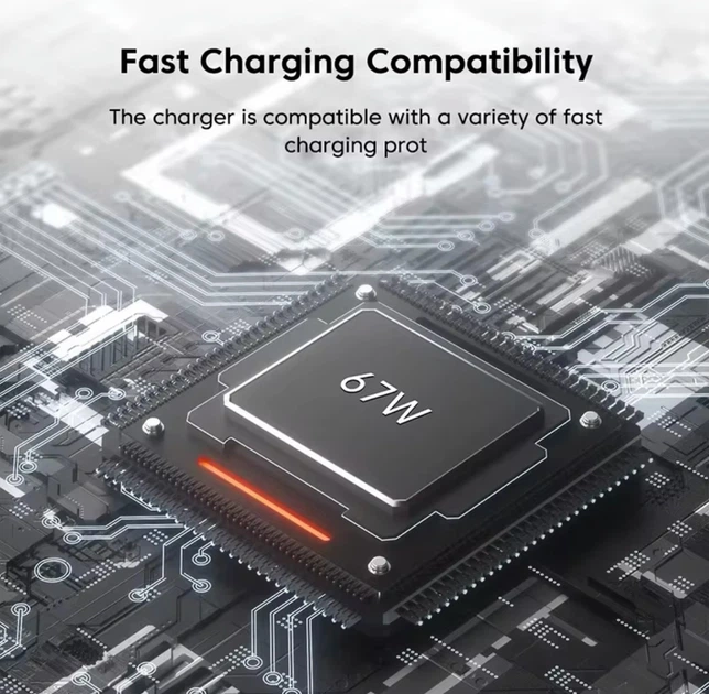 Турбо зарядний пристрій для Xiaomi Mi 67W MDY-12-EH + Кабель 6 А Type C до USB - зображення 4