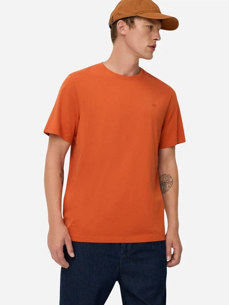 Футболка хлопковая длинная мужская Camel Active T-shirts 1/2 sleeves 409700-8T07-52 L Оранжевая (4063366347482) - Фото 4 Футболка хлопковая длинная мужская Camel Active T-shirts 1/2 sleeves 409700-8T07-52 L Оранжевая (4063366347482) - изображение 4