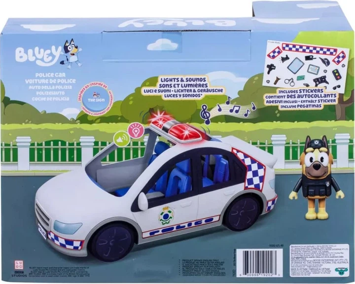 Поліцейський автомобіль Moose Bluey з фігуркою поліцейського 19202 (630996192023) - зображення 10