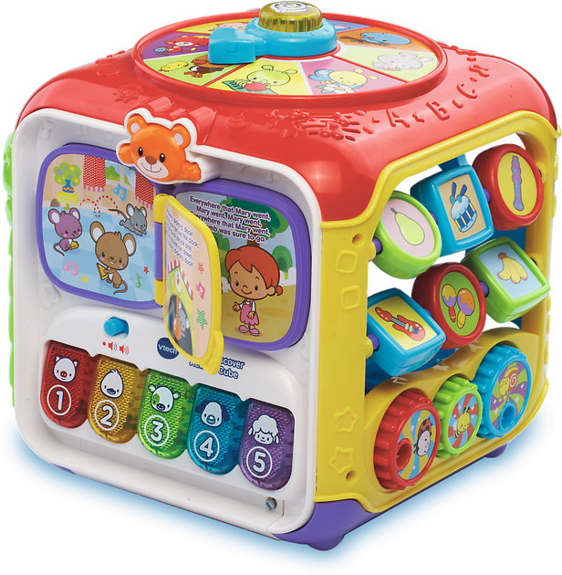Interaktywna zabawka Vtech Baby Kostka aktywności VTC183409 (3417761834091) - obraz 2