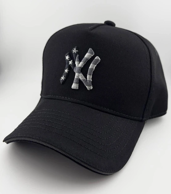 Бейсболка Кепка Тракер с вышивкой NEW YORK Черная COTTON хлопок L/XL (59-60 см) - изображение 3