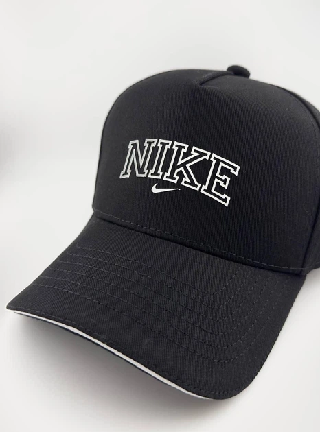 Бейсболка Кепка Тракер NIKE Черная COTTON хлопок M (57-58 см) - Фото 4 Бейсболка Кепка Тракер NIKE Черная COTTON хлопок M (57-58 см) - изображение 4
