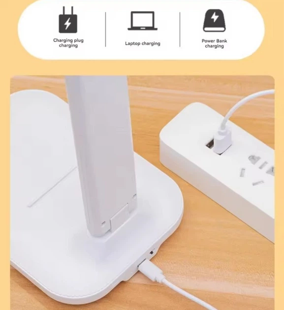 Настільна лампа на акумуляторі Mingrunfa 688, 20 Led, USB Type-C - зображення 7