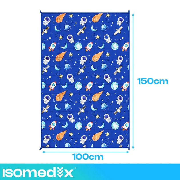 Одеяло детское утяжеленное сенсорное успокаивающее 3 кг Isomedix Sensory 100 x 150 см 7-слойная конструкция (27938) - изображение 7