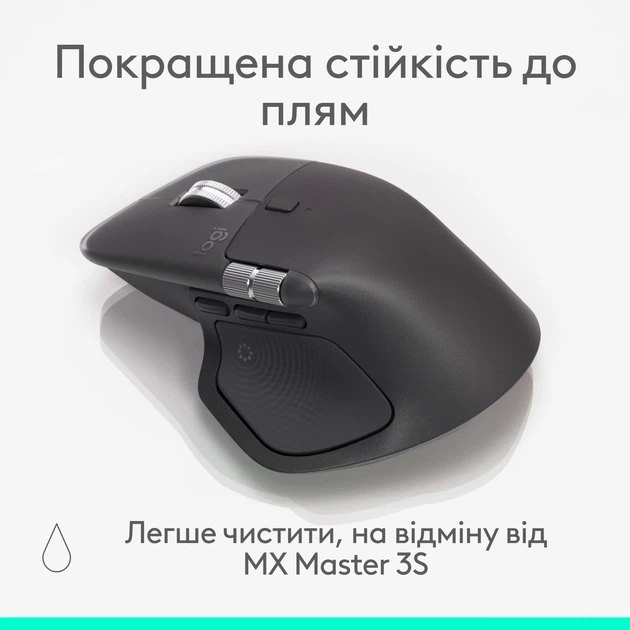 Мышь Logitech MX Master 4 Performance Wireless/Bluetooth Graphite (910-007562) - Фото 9 Мышь Logitech MX Master 4 Performance Wireless/Bluetooth Graphite (910-007562) - изображение 9
