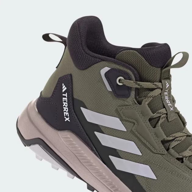 Жіночі черевики Adidas Terrex Anylander Mid Rain.Rdy Olive Strata/Silver Dawn/Amber Tint 40-8-25.7см - зображення 7