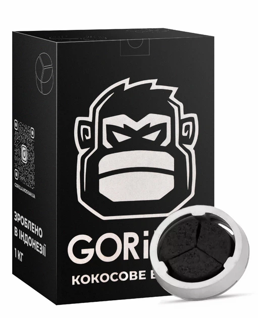 Уголь кокосовый Gorilla Kalaud 1кг (26098) - изображение 2