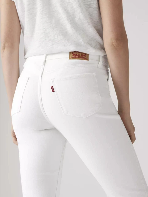 Джинсы Slim Fit женские Levi`s 654787383 18 Белые (1161799657) - Фото 6 Джинсы Slim Fit женские Levi`s 654787383 18 Белые (1161799657) - изображение 6