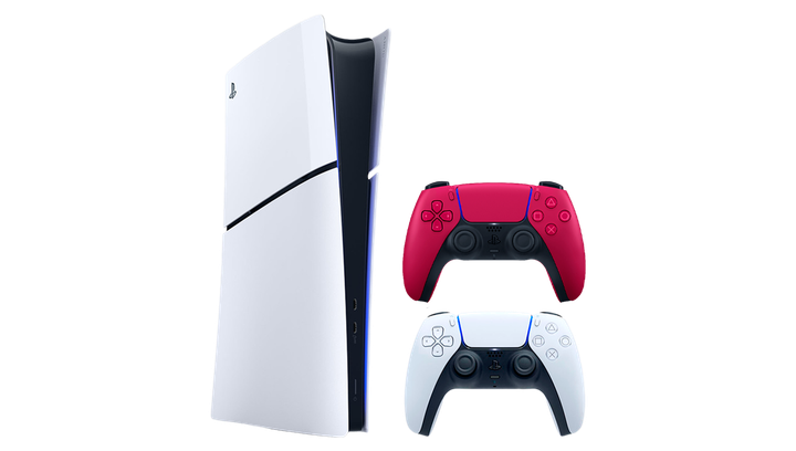 Набор Консоль Sony PlayStation 5 Slim Digital Edition 825GB White + Геймпад Беспроводной DualSense Cosmic Red - изображение 2