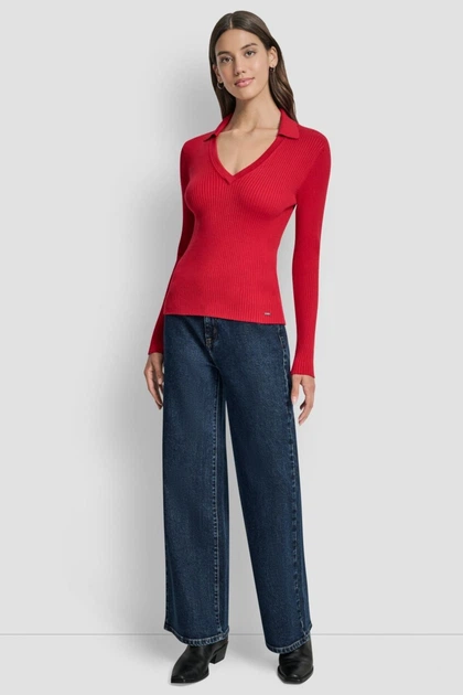 Свитер DKNY 48(XL) Красный (155280) - Фото 2 Свитер DKNY 48(XL) Красный (155280) - изображение 2