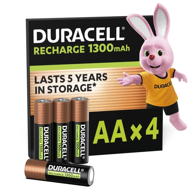 Акумулятор Duracell AA HR6 1300mAh * 4 (5007324) - Фото 1 Акумулятор Duracell AA HR6 1300mAh * 4 (5007324) - зображення 1