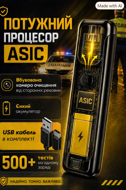 Алкотестер драгер для водіїв цифровий портативний аналізатор для вимірювання алкоголю в видихаючому повітрі тестер алкометр з індикатором персональний кишеньковий алко тестер акумуляторний (LM392) - зображення 9