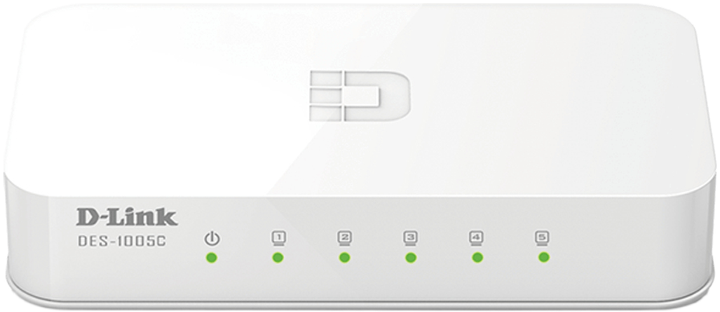 Комутатор D-Link DES-1005C (DES-1005C/E) - Фото 1 Комутатор D-Link DES-1005C (DES-1005C/E) - зображення 1