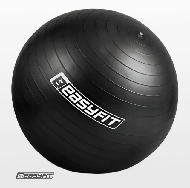 Мяч для гимнастики, фитнеса и баланса EasyFit BalanceBall 55 см Черный (56003824) - изображение 3