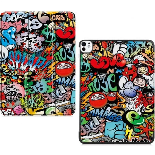 Чохол до планшета BeCover Smart Case Apple iPad Pro 11" M5 2025 Graffiti (715978) BeCover 715978 1069578 - зображення 5