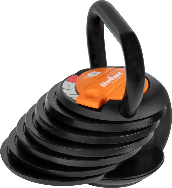 Гиря чавунна автоматична регульована Rebel Active 9 кг RBA-2324-9 (5901890111560) - зображення 2