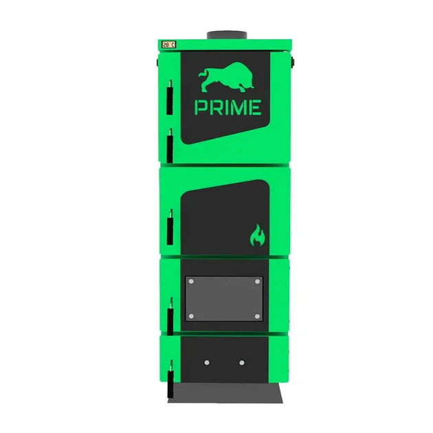 Твердотопливный котел длительного горения Zubr Prime 30 кВт на дровах, Дровяной котел отопления на твердом топливе для дома - изображение 3