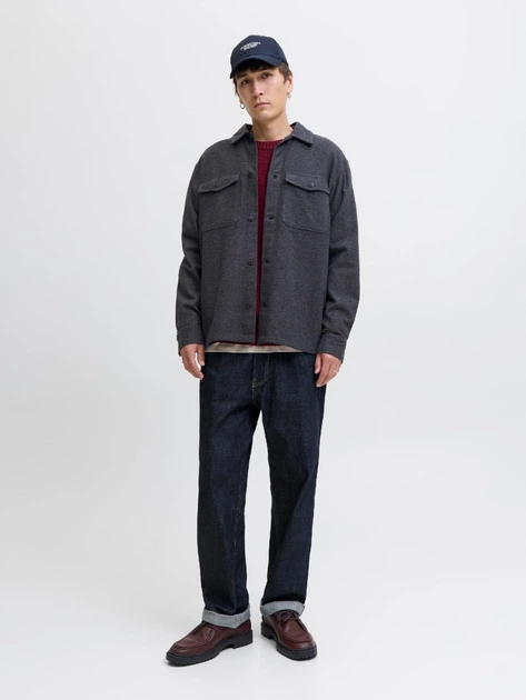 Куртка-сорочка Jack&Jones Perfect Melange Сірий M 12278822 - изображение 2