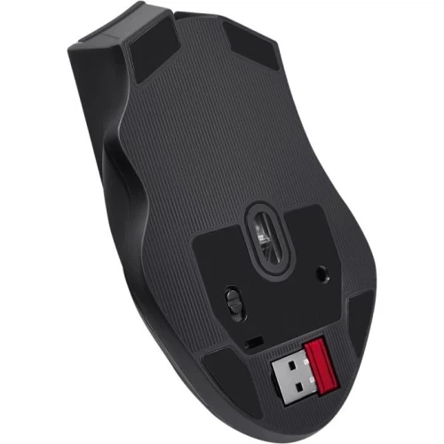 Миша бездротова Defender Kronos GM-695, Black, 2.4GHz/USB, оптична, 1000 - 1600 dpi, RGB підсвічування, 7 кнопок, 400 mAh, радіус дії до 10 м, кабель 0.8 м (52695) - изображение 6