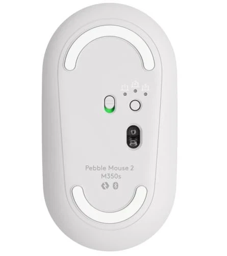 Миша бездротова Logitech Pebble Mouse 2 M350s, Tonal White (910-007013) - зображення 3