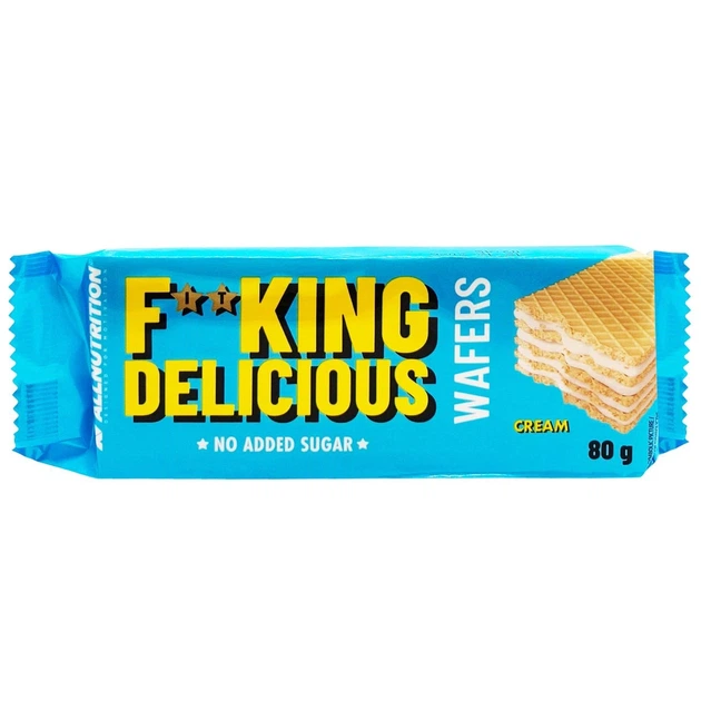Вафлі Fitking Delicious без цукру з кремом 80 г И771 - Фото 1 Вафлі Fitking Delicious без цукру з кремом 80 г И771 - изображение 1