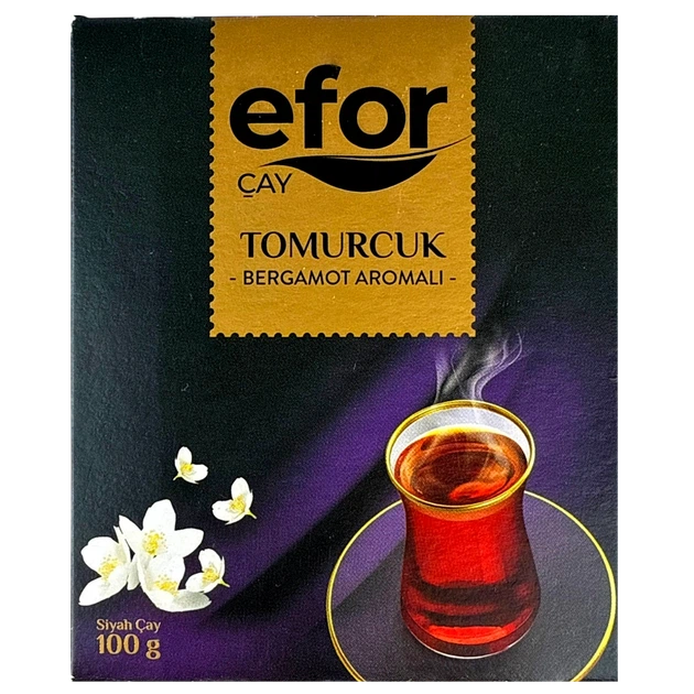 Чай Efor Tomurcuk чорний з бергамотом 100 г - Фото 1 Чай Efor Tomurcuk чорний з бергамотом 100 г - зображення 1