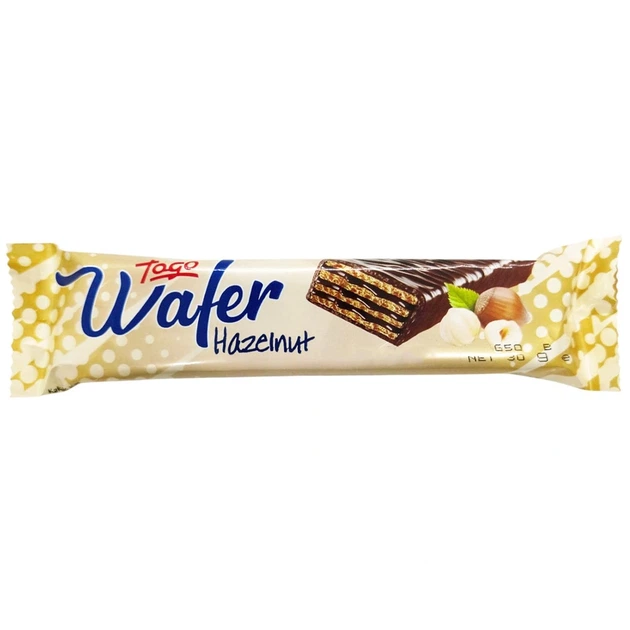 Вафелька Togo Wafer з лісовим горіхом в шоколаді 30 г И207 - Фото 1 Вафелька Togo Wafer з лісовим горіхом в шоколаді 30 г И207 - зображення 1