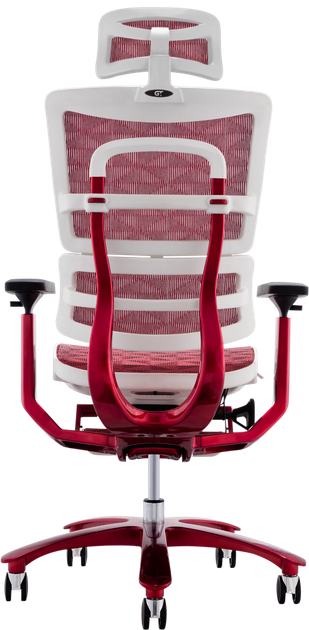 Офісне ергономічне крісло GT Racer X-815L White/Red (W-52) - Фото 5 Офісне ергономічне крісло GT Racer X-815L White/Red (W-52) - зображення 5