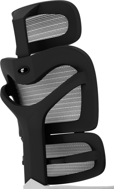 Офісне ергономічне крісло GT Racer X-782 Light Gray (W17-1) - зображення 5
