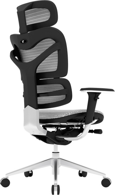 Офісне ергономічне крісло GT Racer X-782 Light Gray (W17-1) - зображення 8