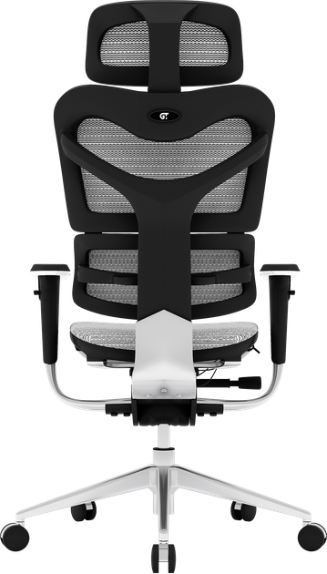 Офісне ергономічне крісло GT Racer X-782 Light Gray (W17-1) - зображення 9