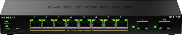 Przełącznik Netgear S350v2 GS310TPv2 (GS310TP-200EUS) - Zdjęcie 1 Przełącznik Netgear S350v2 GS310TPv2 (GS310TP-200EUS) - obraz 1