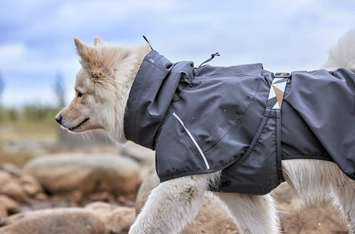Дощовик для собак Hurtta Mudventure Coat ECO 40 Сірий - изображение 13