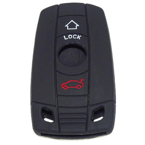 Чохол для ключа BMW (БМВ) E60 E61 E65 E87 E90 E91 E92 X5 X1 X6 смарт 3 кнопки чорний - Фото 1 Чохол для ключа BMW (БМВ) E60 E61 E65 E87 E90 E91 E92 X5 X1 X6 смарт 3 кнопки чорний - изображение 1