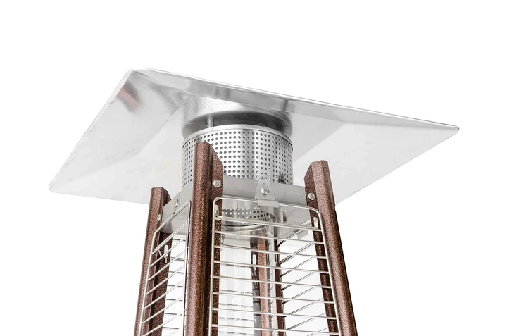 Газовый обогреватель Pyramid GRILLI 777416 13 кВт нержавеющая сталь 227х52х52 см коричневый - изображение 16