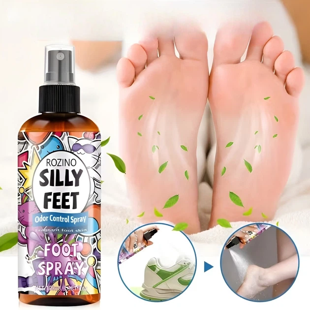 Дезодорант-спрей Silly Feet от запаха обуви и ног с ароматом винограда, освежитель для кроссовок и стельок - изображение 8