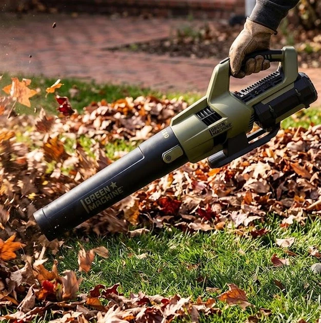 Воздуходувка Green Machine GMLB6200 аккумуляторная 62V скорость воздуха 180 км/ч производительность до 480 м³/ч - Фото 4 Воздуходувка Green Machine GMLB6200 аккумуляторная 62V скорость воздуха 180 км/ч производительность до 480 м³/ч - изображение 4
