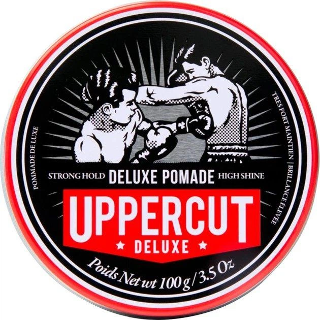 Помада Uppercut Deluxe Pomade STD 100 г для барберской укладки slick back и side part - изображение 5