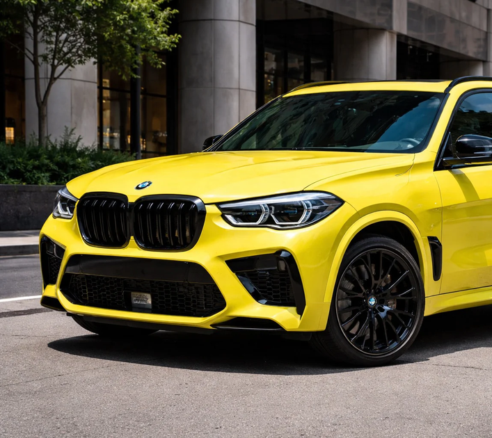 Передний бампер в стиле X5M F95 для BMW X5 G05 2019- гг - изображение 4