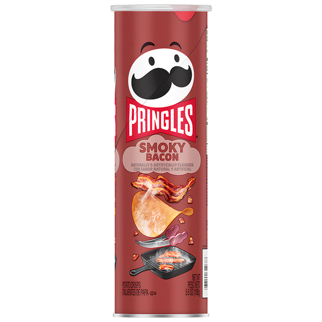 Чіпси Pringles Smoky Bacon зі смаком копченого бекону 165 г - Фото 1 Чіпси Pringles Smoky Bacon зі смаком копченого бекону 165 г - зображення 1