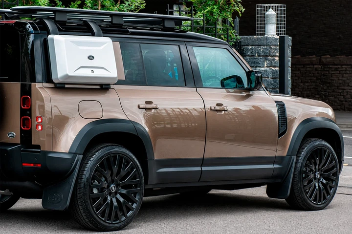 Розширювачі арок (бушвакери, 6 шт, чорний мат) для Land Rover Defender 2019- рр - зображення 5
