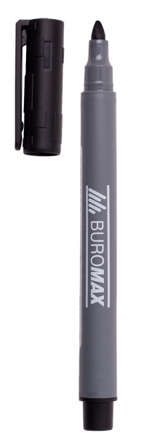 Маркер перманентный Buromax BM.8706 2-4 мм Черный (0000116) - изображение 2
