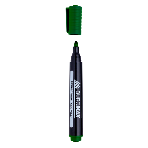 Маркер водостойкий Buromax BM.8700 2-4 мм Зеленый (0000338) - изображение 2