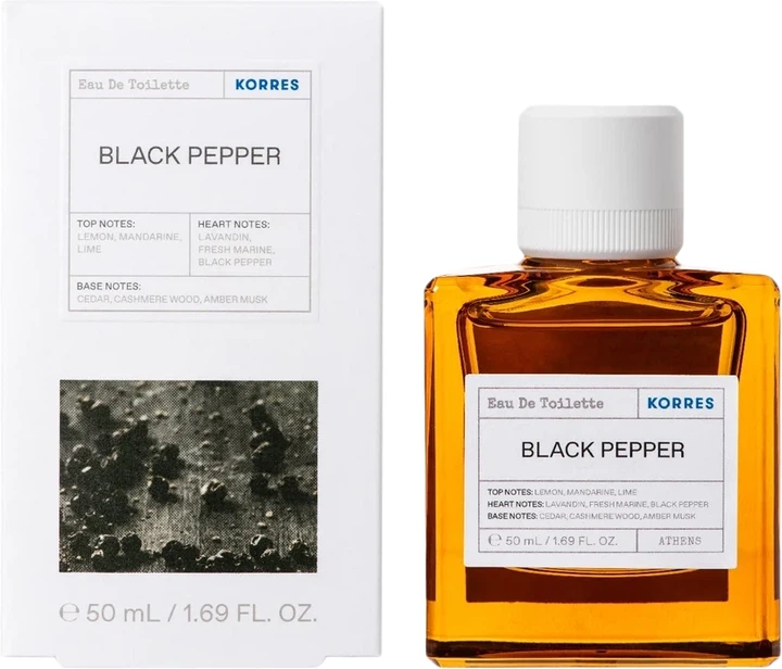 Woda toaletowa unisex Korres Black Pepper 50 ml (5203069090639) - Zdjęcie 2 Woda toaletowa unisex Korres Black Pepper 50 ml (5203069090639) - obraz 2