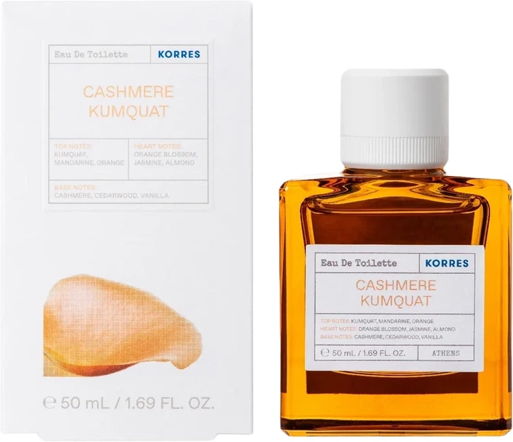 Woda toaletowa unisex Korres Cashmere Kumquat 50 ml (5203069092299) - Zdjęcie 2 Woda toaletowa unisex Korres Cashmere Kumquat 50 ml (5203069092299) - obraz 2