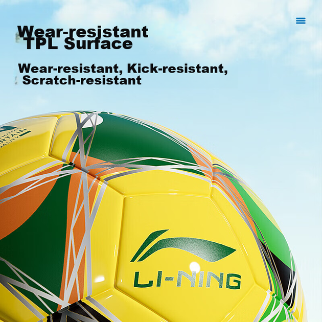 Мяч футбольный Li Ning №5.0 - Фото 6 Мяч футбольный Li Ning №5.0 - изображение 6