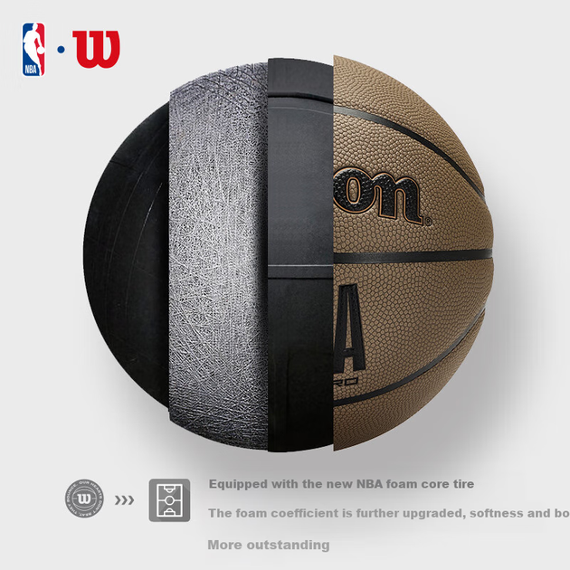 М'яч баскетбольний Wilson NBA Dust/Free ENCORE PRO шкіряний Size 7 - Фото 5 М'яч баскетбольний Wilson NBA Dust/Free ENCORE PRO шкіряний Size 7 - зображення 5