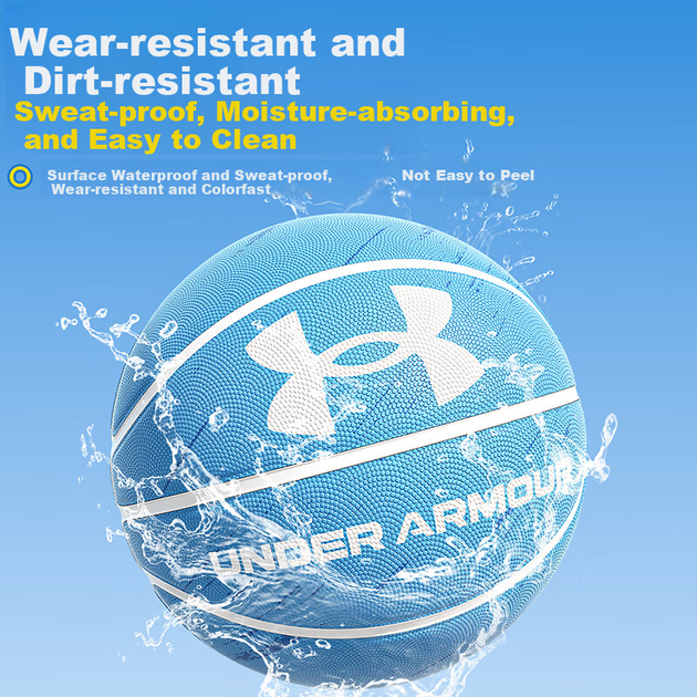М'яч баскетбольний Under Armour Size 5 синій - зображення 8