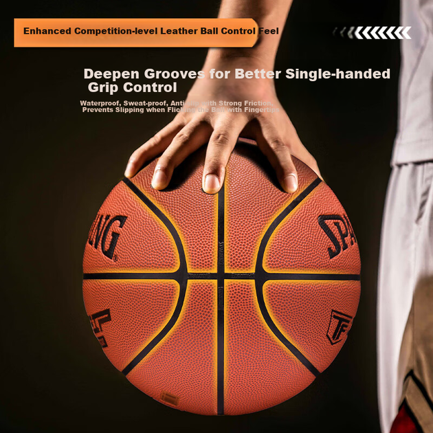 М'яч баскетбольний SPALDING TF/Grip Control поліуретан Size 7 (76/874YREV1) - зображення 2